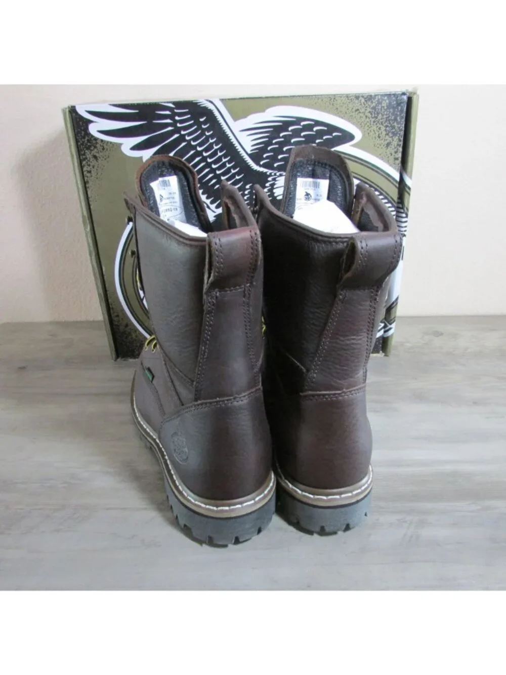 Georgia Boot Men's WIDE Waterproof Lace To Toe 8